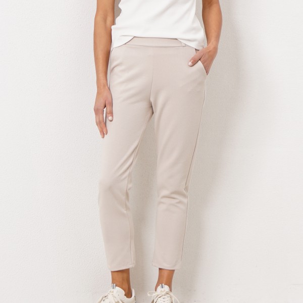 knitted pants with elastane