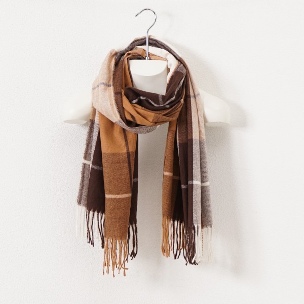 scarf with fringes (soft touch)