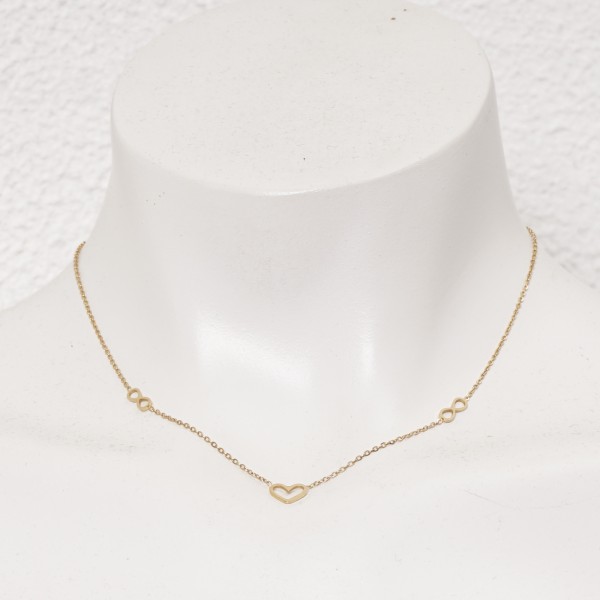 stainless steel necklace (surgical steel) without nickel