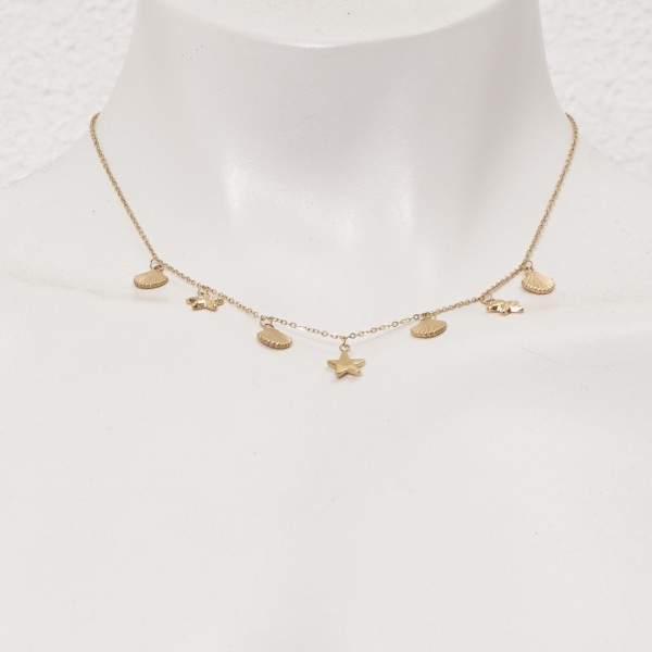 Stainless steel (surgical steel) necklace, nickel-free