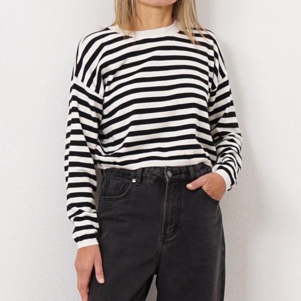 knit stripe sweater