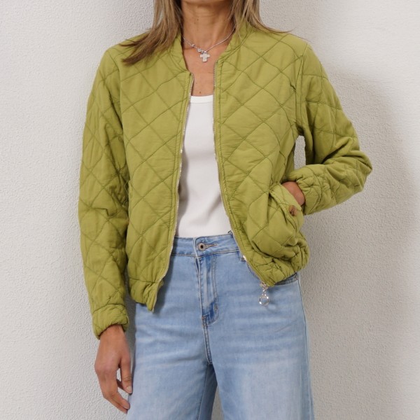 cotton jacket with stitching