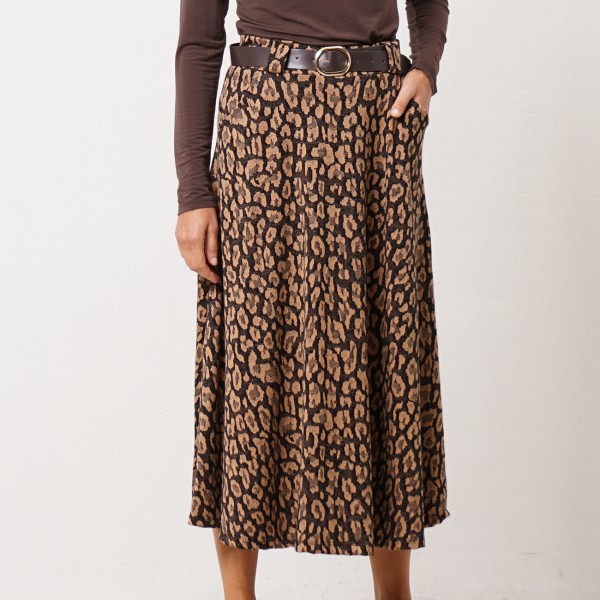 Jacquard knit skirt