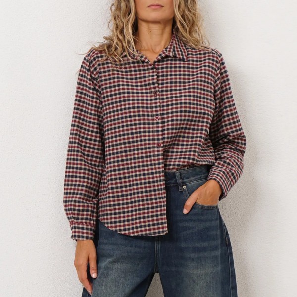 Vailea checkered blouse (premium)