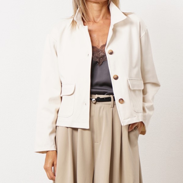 Twill jacket (faux solid)