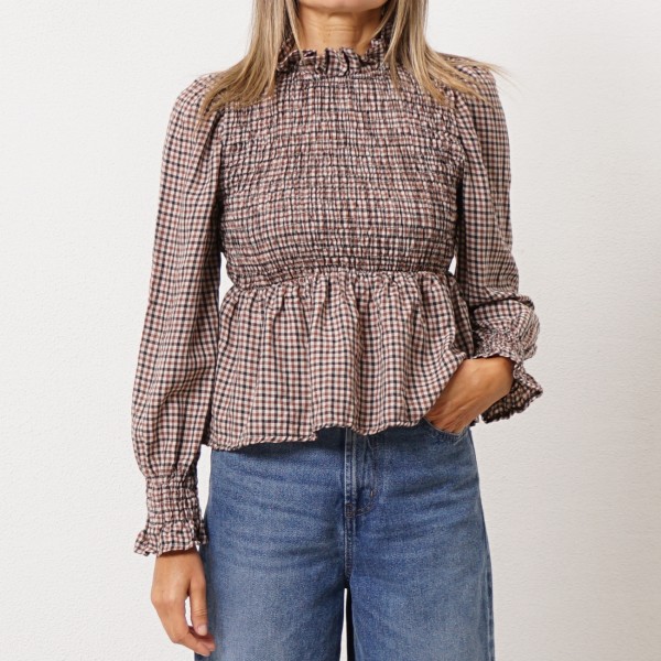 Vaisela blouse with ruffles and gathers