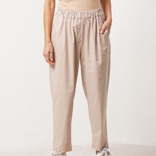 Balloon pants in Roma knit with elastane