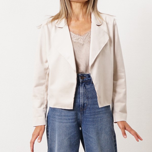 Suede biker jacket (synthetic)