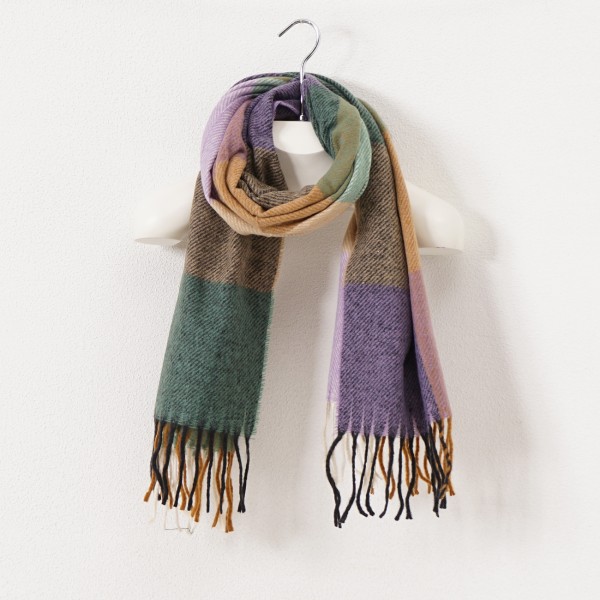 scarf with fringes (soft touch)