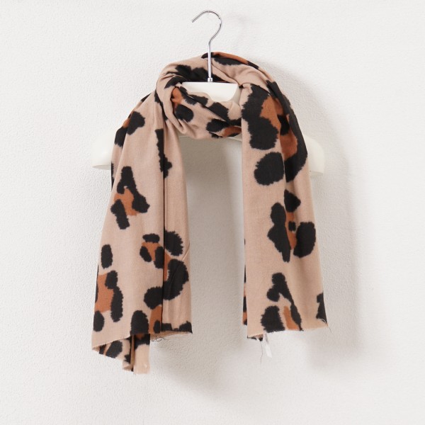 wool scarf (animal print)