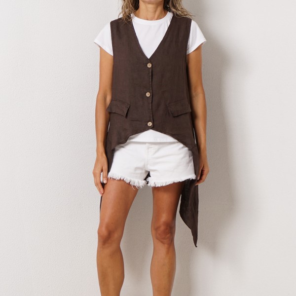 tshirt + vest (100% linen)