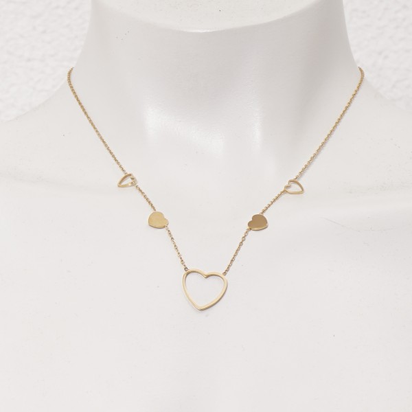 Stainless steel (surgical steel) necklace, nickel-free