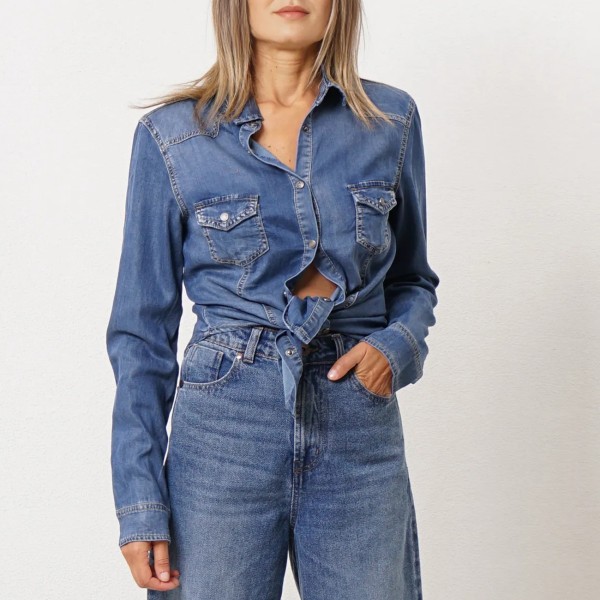 Denim cowboy shirt
