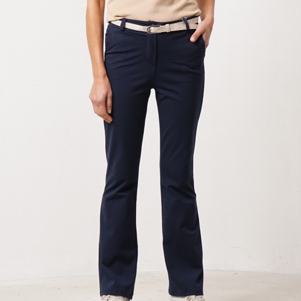 Flare pants in Roma knit with elastane