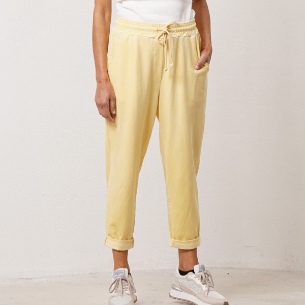 Vintage cotton pants with elastane (premium)