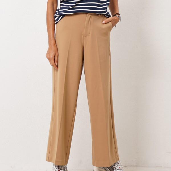 Fabric pants with elastane
