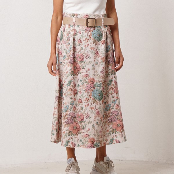 Flade skirt with elastane