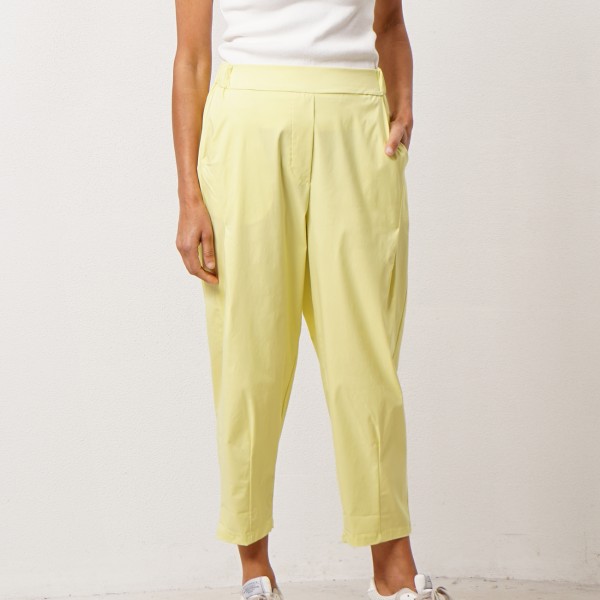 Balloon pants with elastane