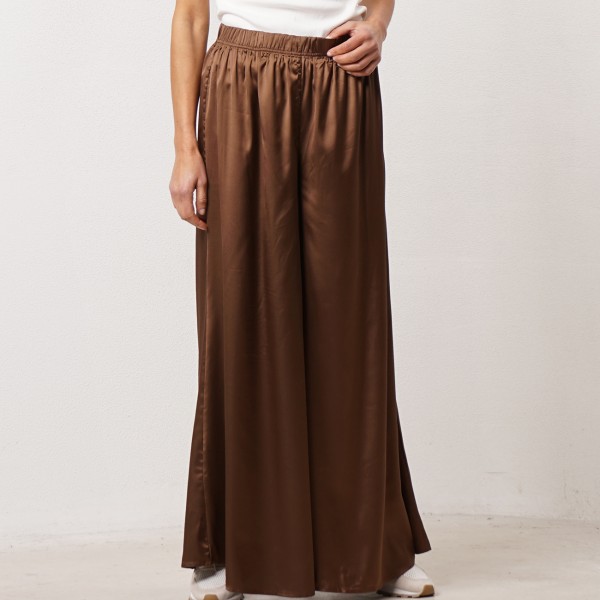 Satin elephant leg pants