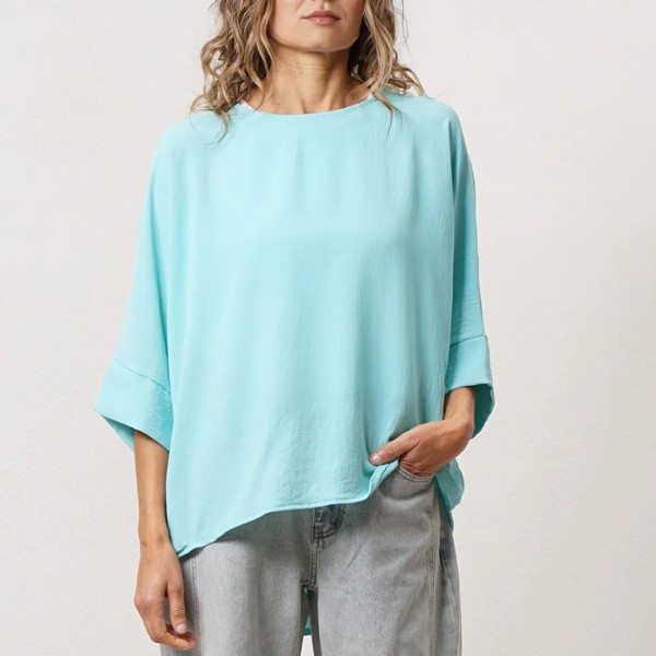 Viscose/polyamide blouse