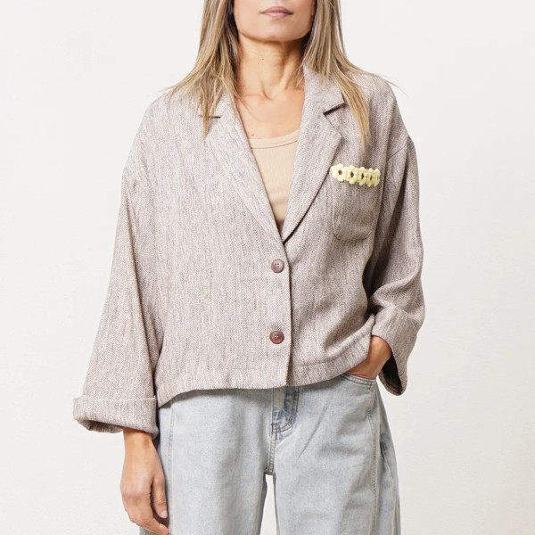 blazer with/appliqués (premium)