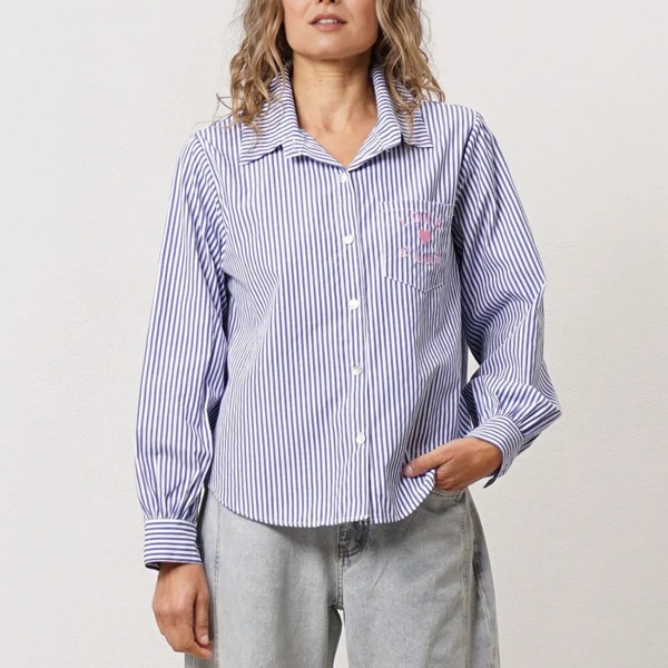 striped blouse