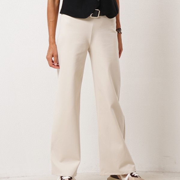 Pants in Roma knit with elastane