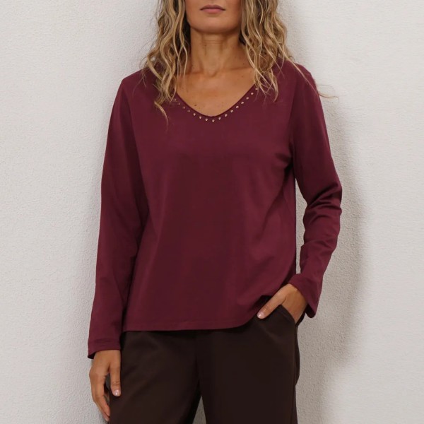 Polish sweatshirt with stud detailing