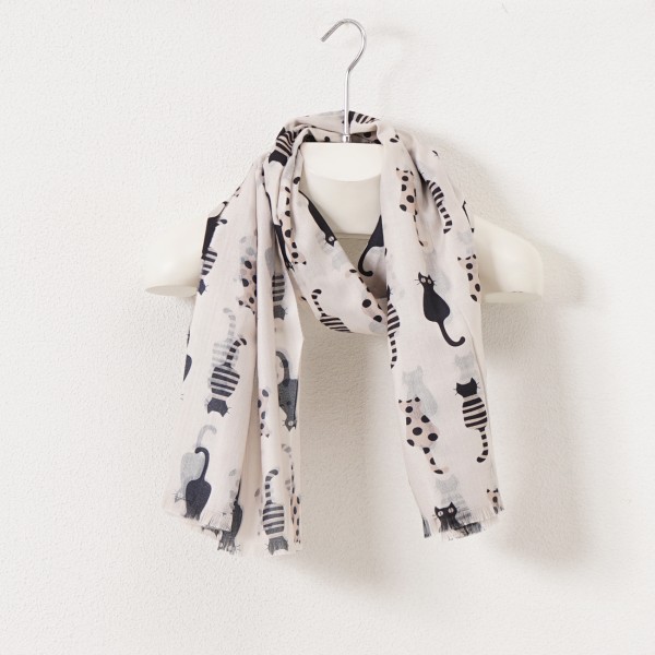 Viscose and cashmere scarf