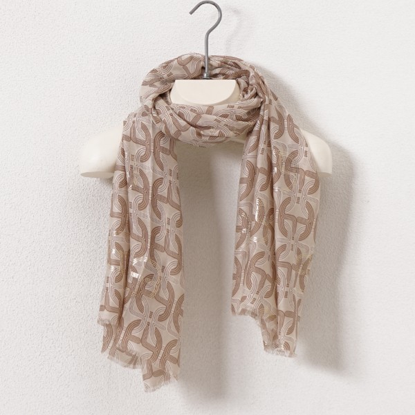 scarf with stripes (shine)