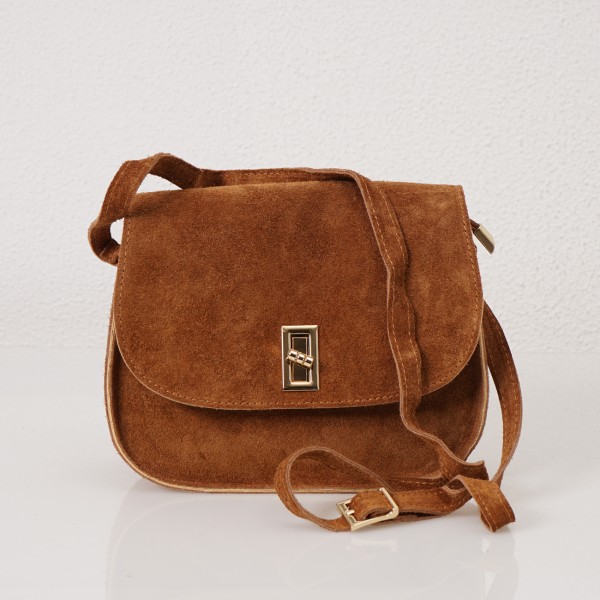 Suede leather bag