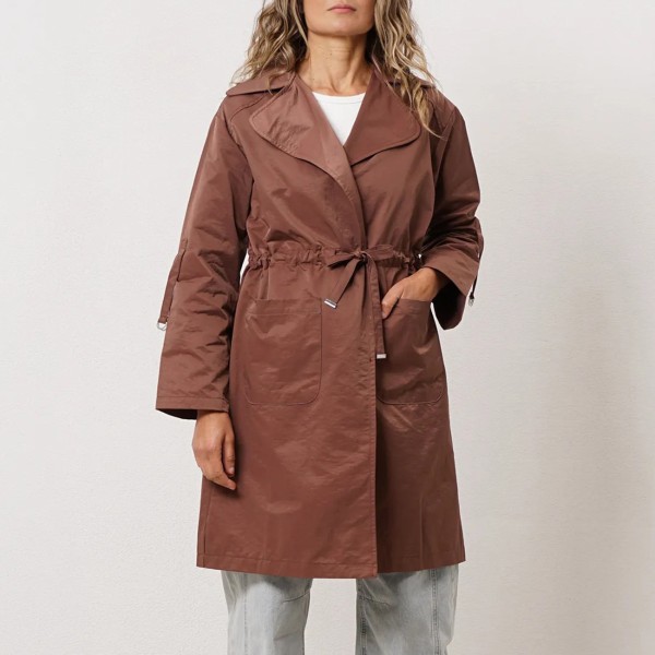 Gabardine with drawstring adjustment