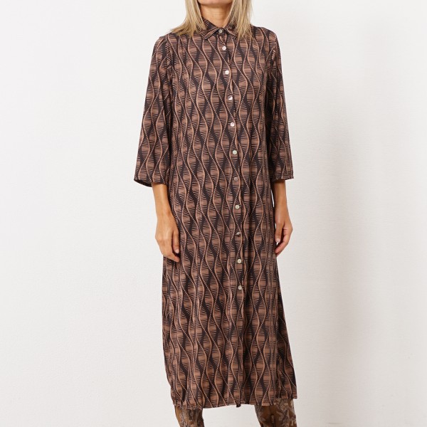 cold knit shirt dress