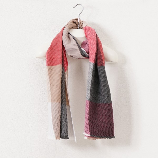 pleated scarf (soft touch)