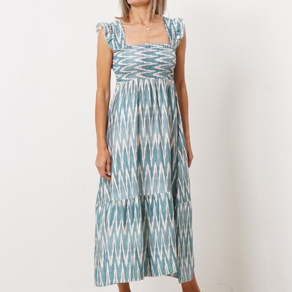 viscose dress with elastics (texture)