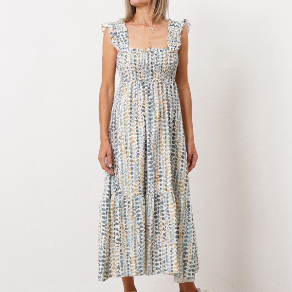 viscose dress with elastics (texture)