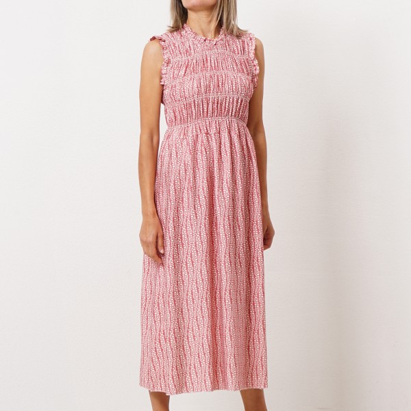 viscose dress with elastics (texture)