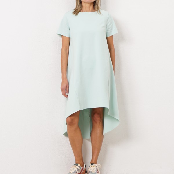 asymmetrical dress (Roma stitch knit)