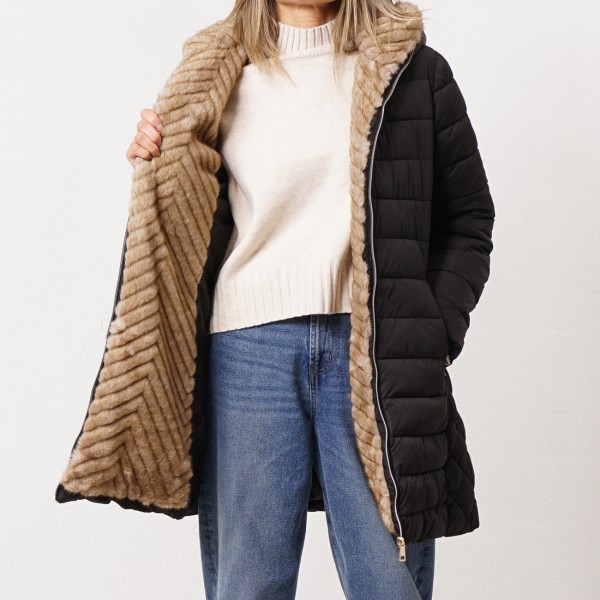 padded jacket with/fur (removable)