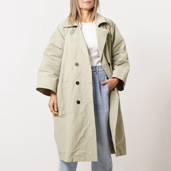 Oversized gabardine in premium cotton fabric