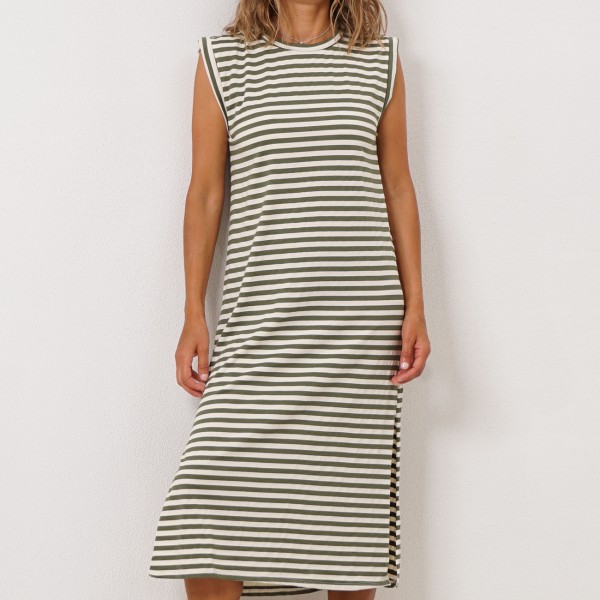 viscose striped dress