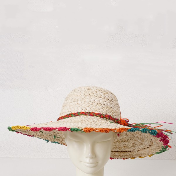 straw hat with applications