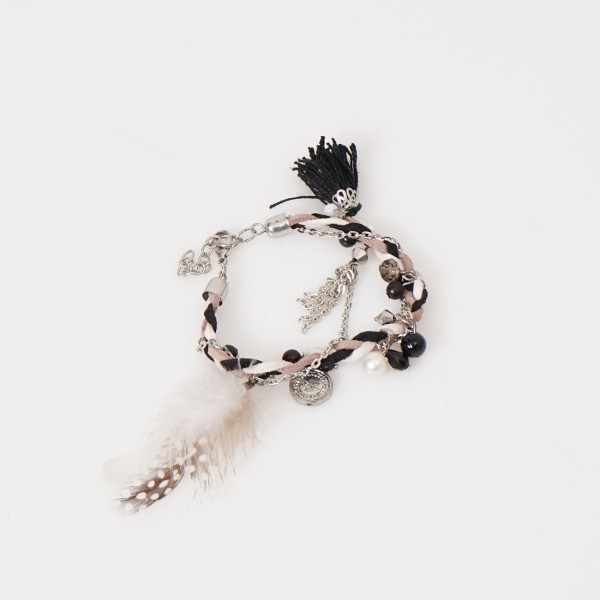 leather thread bracelet + applications