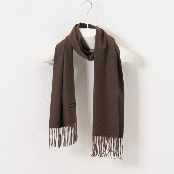 Fringed scarf with cashmere (soft touch)
