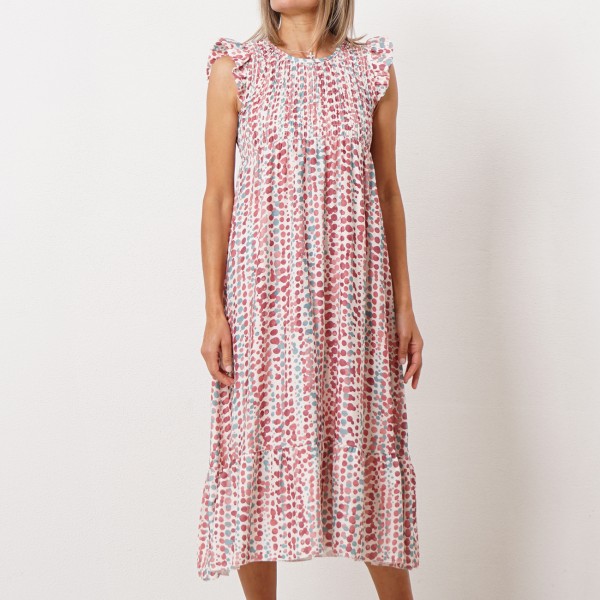 viscose dress with elastics (texture)