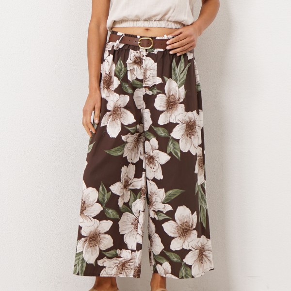 Poplin pants with pleats (100% cotton)