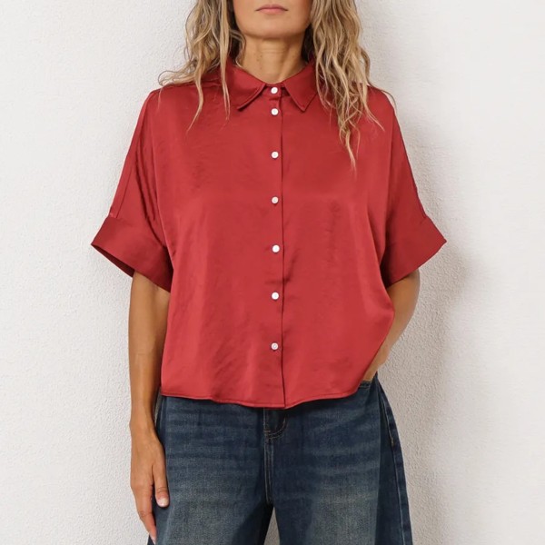 blusa acetinada