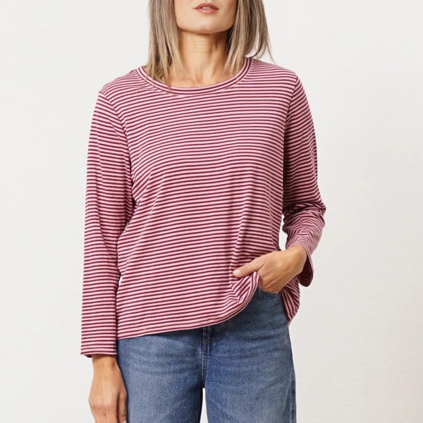 sweat de riscas (rapport) de algodão c/ elastano 