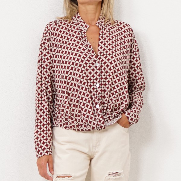 blusa em crepe