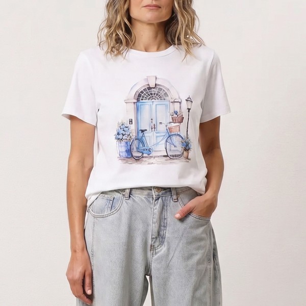 tshirt c/ estampa 